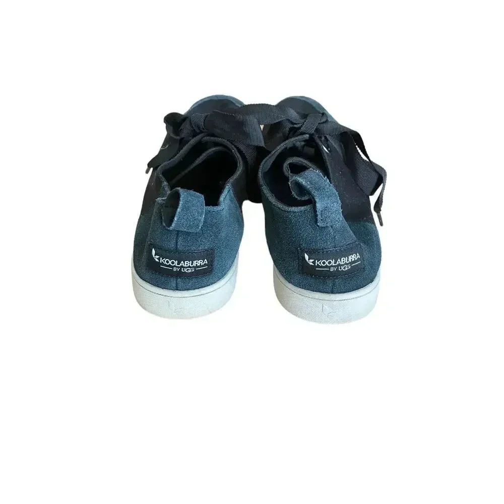 Koolaburra by UGG Women's Black Ribbon Lace Up Penley Canvas Sneaker Size 11